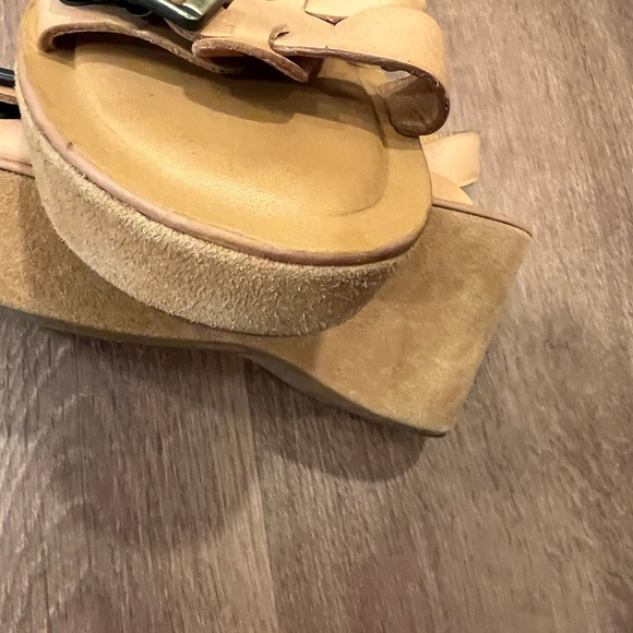 Kork-Ease Mustard Buckle Sandals - Picture 5 of 7